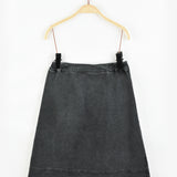 חצאית ג'ינס ישרה - אפור