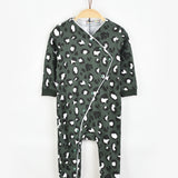 אוברול בייביגרו ריב מעטפת - זית