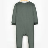 אוברול בייביגרו ריב מעטפת - ירוק