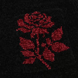 חולצת סריג קטיפתי - בורדו