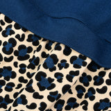 שמלת קומות מנומרת - כחול