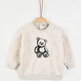 חולצת פוטר עם דובי - אבן