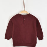 חולצת פוטר עם דובי - בורדו