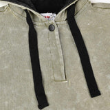 שמלת קפוצ'ון עם כיסים - זית