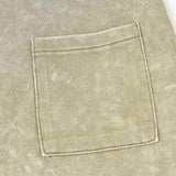 שמלת קפוצ'ון עם כיסים - זית