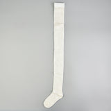 גרביון עם דוגמת פרחים - שמנת