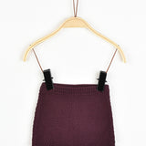 מכנסי בייבי סרוגים - בורדו