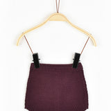 מכנסי בייבי סרוגים - בורדו