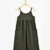 שמלת סרפן ספורטיבית - זית