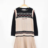 שמלת סריג עם דוגמה - אבן