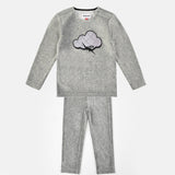 סט קטיפה ריב - אפור