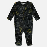 פיג'מת בייביגרו פליס - שחור