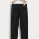 מכנסי קורדרוי בגזרת סקיני - שחור