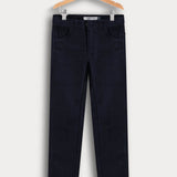 מכנסי קורדרוי בגזרת סקיני - נייבי