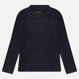 חולצת ריב חצי גולף - נייבי