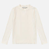 חולצת ריב חצי גולף - שמנת