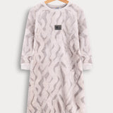 כותנת פליס בסיומת ריב - אבן