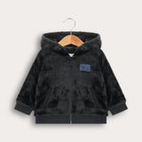 Baby Fleece Hoodie - Black