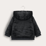 Baby Fleece Hoodie - Black