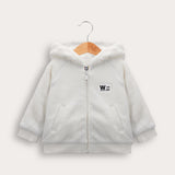 Baby Fleece Hoodie - Milk