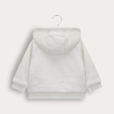 Baby Fleece Hoodie - Milk