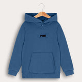 Hoodie with front pocket - blue