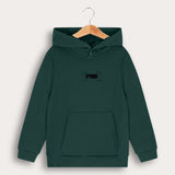 Hoodie with front pocket - green