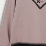 חולצה ספורטיבית סיומת ריב - בז'