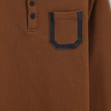 חולצת פולו עם כיס  - קאמל