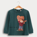 חולצת פוטר עם הדפס - ירוק