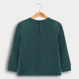 חולצת פוטר עם הדפס - ירוק