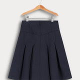 חצאית קפלים פרנץ טרי - נייבי