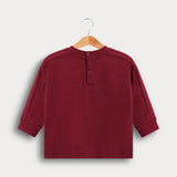 חולצת פוטר במבי - בורדו