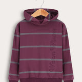 חולצת פסים עם קפוצ'ון - חציל