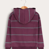 חולצת פסים עם קפוצ'ון - חציל