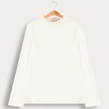 חולצת חצי גולף - שמנת