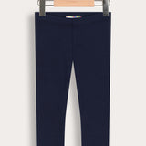 Rib Basic Long Tights - Navy