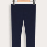 Rib Basic Long Tights - Navy