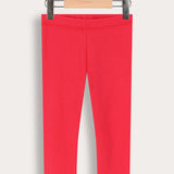 Rib Basic Long Tights - Pink