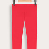 Rib Basic Long Tights - Pink