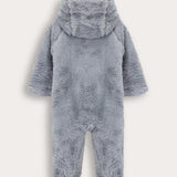 מעיל דובון מפרווה - כחול