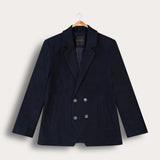 בלייזר צמר עם כפתורים - נייבי