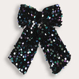 Velvet Sequin Bow Tie - Colorful