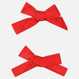 Soft Leather Mini Brooch - Red