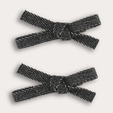 זוג סיכות ג'ינס מיני - שחור