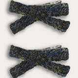 זוג סיכות מיני טוויד - שחור