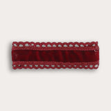 סיכת קטיפה סיומת קרושה - בורדו