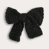 סיכת פפיון סרוג - שחור