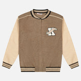 קרדיגן סריג בומבר - חום