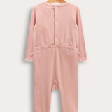 בייביגרו קטיפה עם רקמה - ורוד